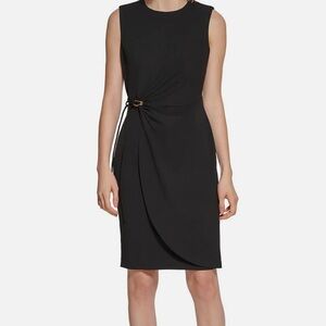 Calvin Klein - Little Black Dress - Tie Waist - Size 10